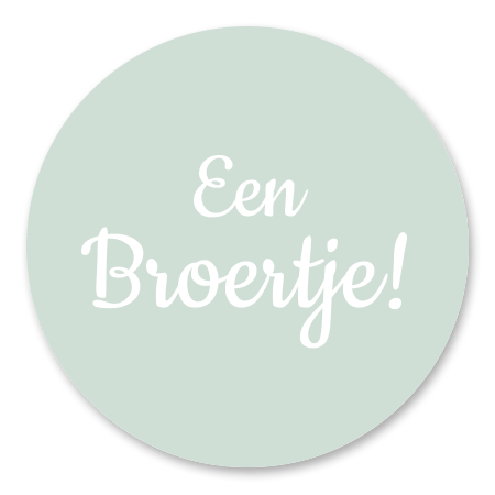 Een broertje tekst - groen